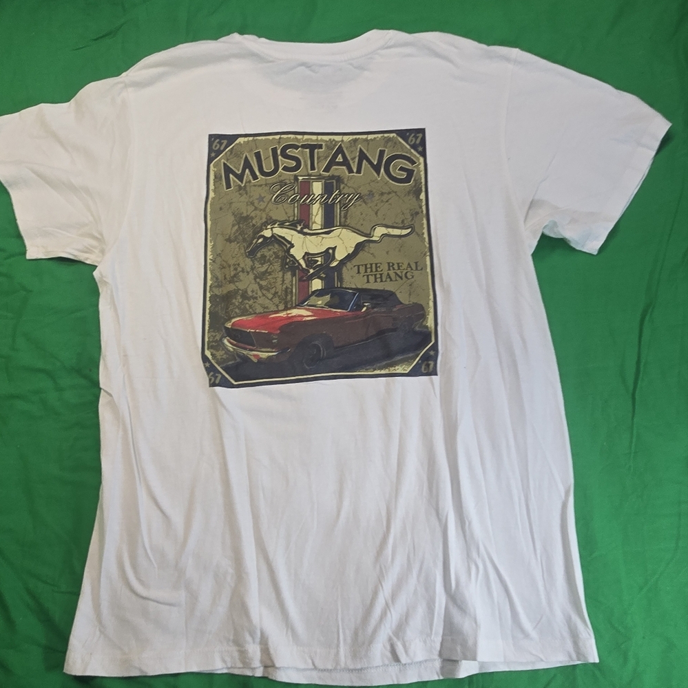 Mustang Men Graphic Tee Shirt Size XL